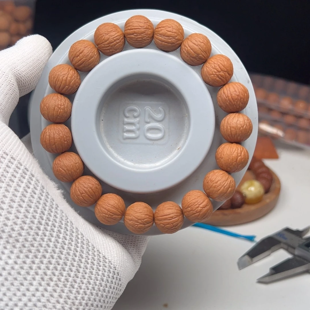 猴头核桃手串P****&14凤羽三维同尺