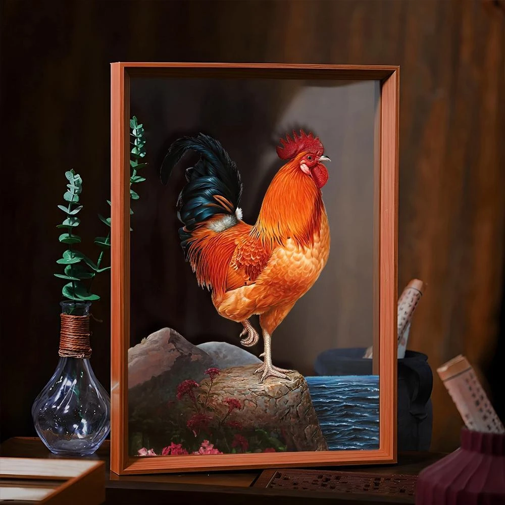 《鸿运公鸡1》喜庆摆件创意桌摆礼品办公室客厅摆件家居装饰2232