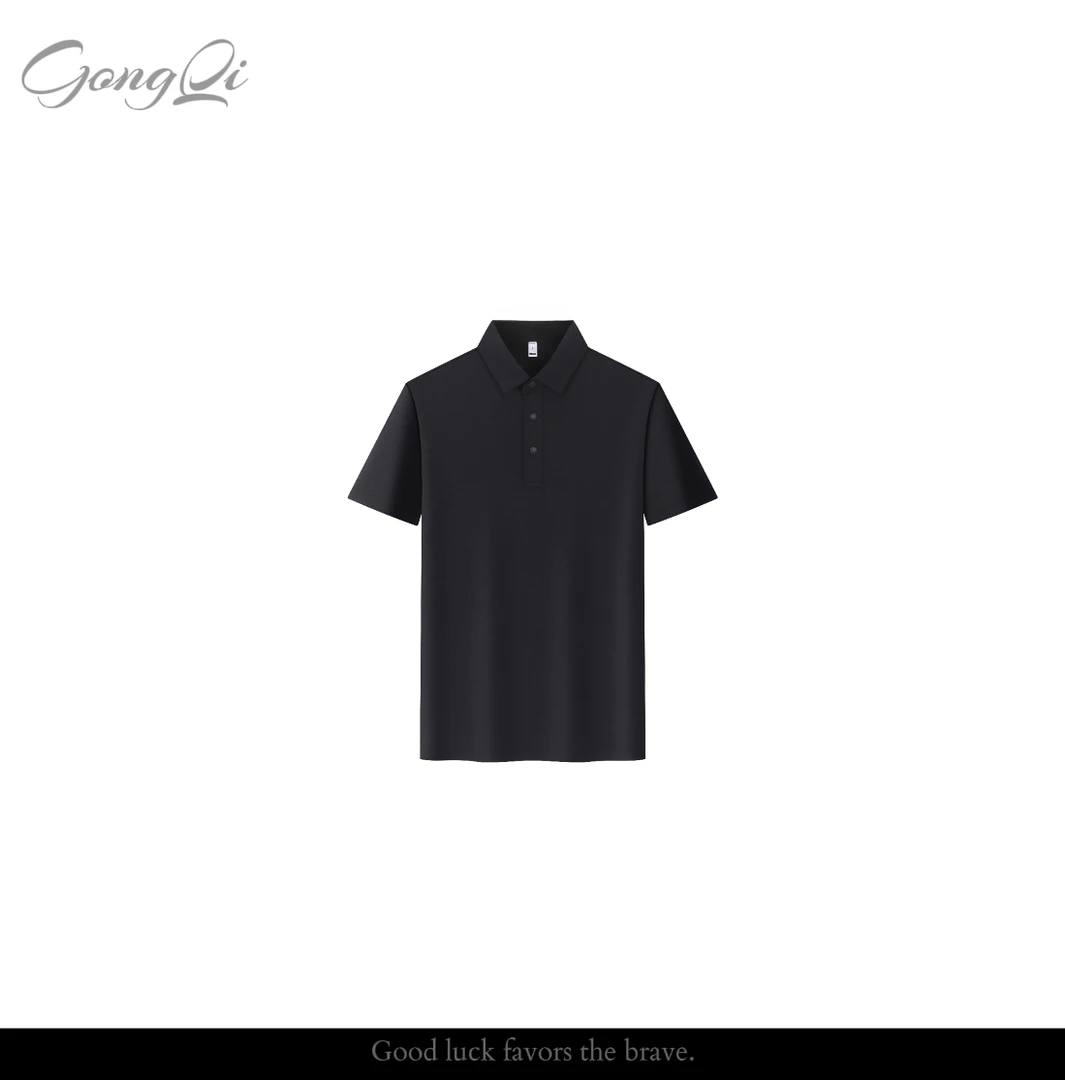 【K+】夏季POLO商务休闲男士运动户外冰丝透气速干短袖T恤简约纯色