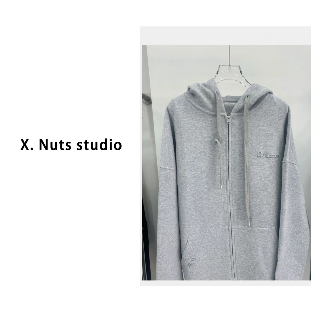 “X.Nuts-彩色系灵感”春季新款立体刺绣百搭卫衣休闲显瘦