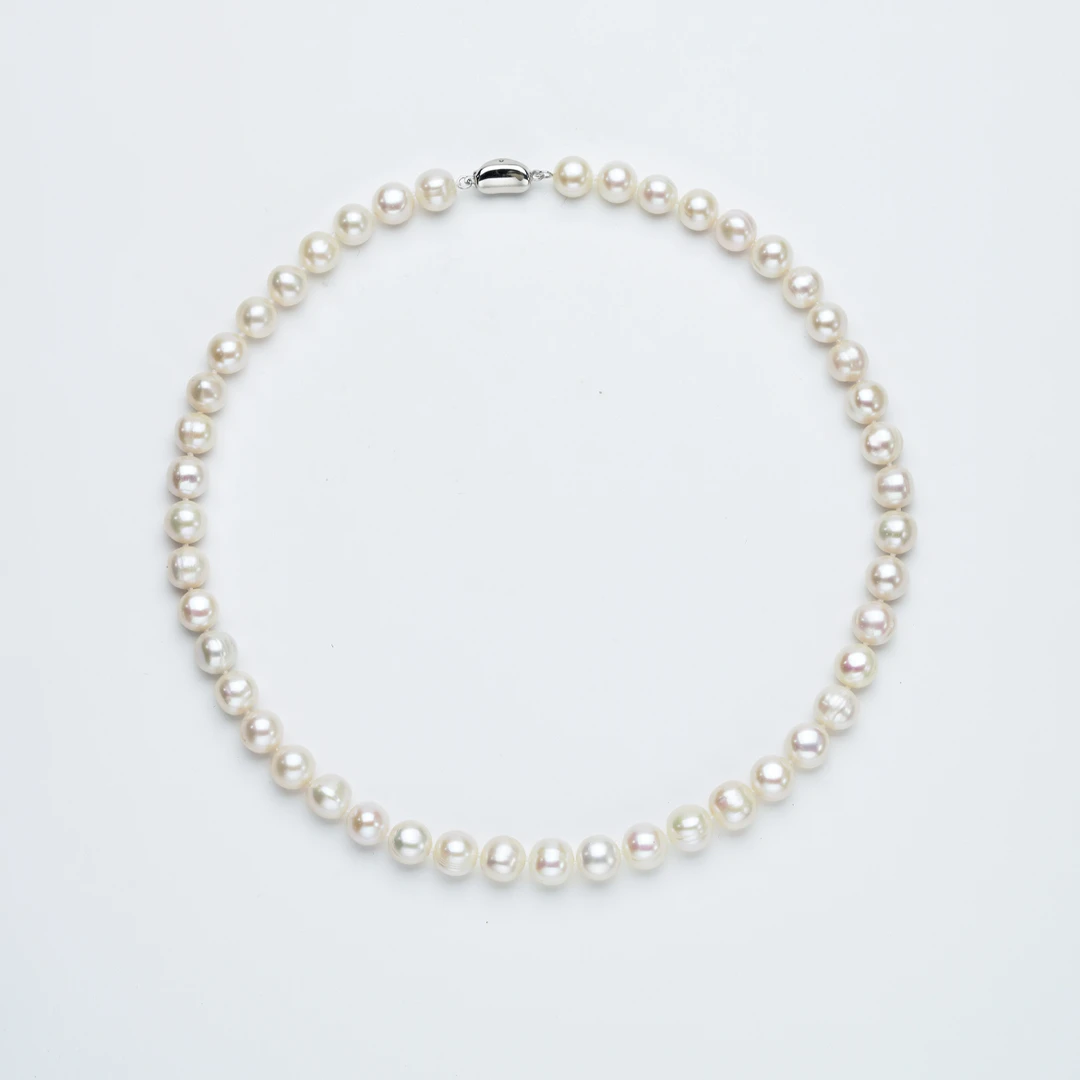 Gloire/古名【luna专属】淡水天然真珍珠项链9-10mmZ0897无核真珍珠