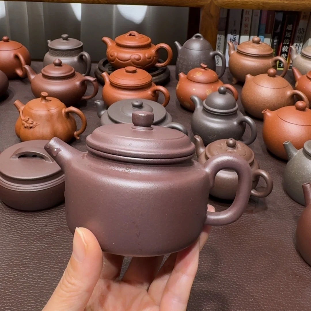 醉***风茶壶紫砂紫泥德中150cc微瑕