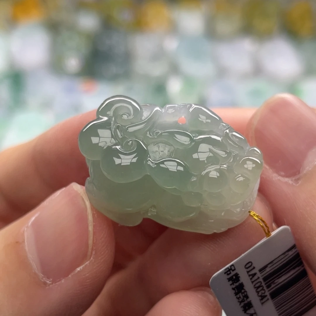 翡翠未镶嵌颈饰貔貅7