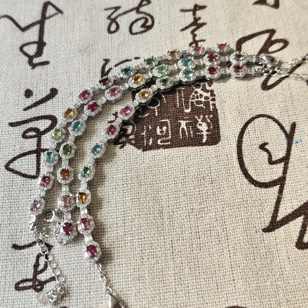 【书记甄选】天然原创碧玺单圈手链 多样性发一件 QQ5055