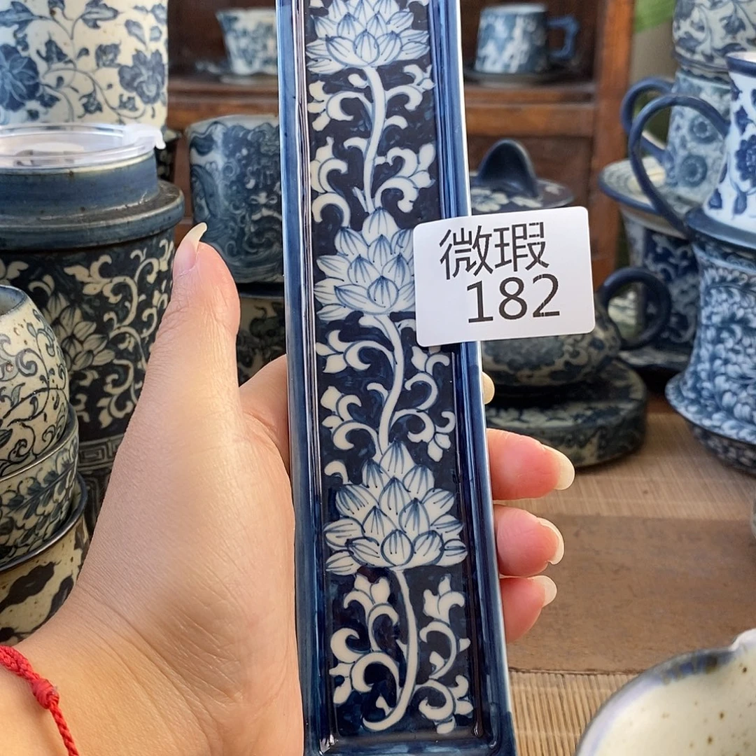 佑***姐手工手绘青花高温陶瓷