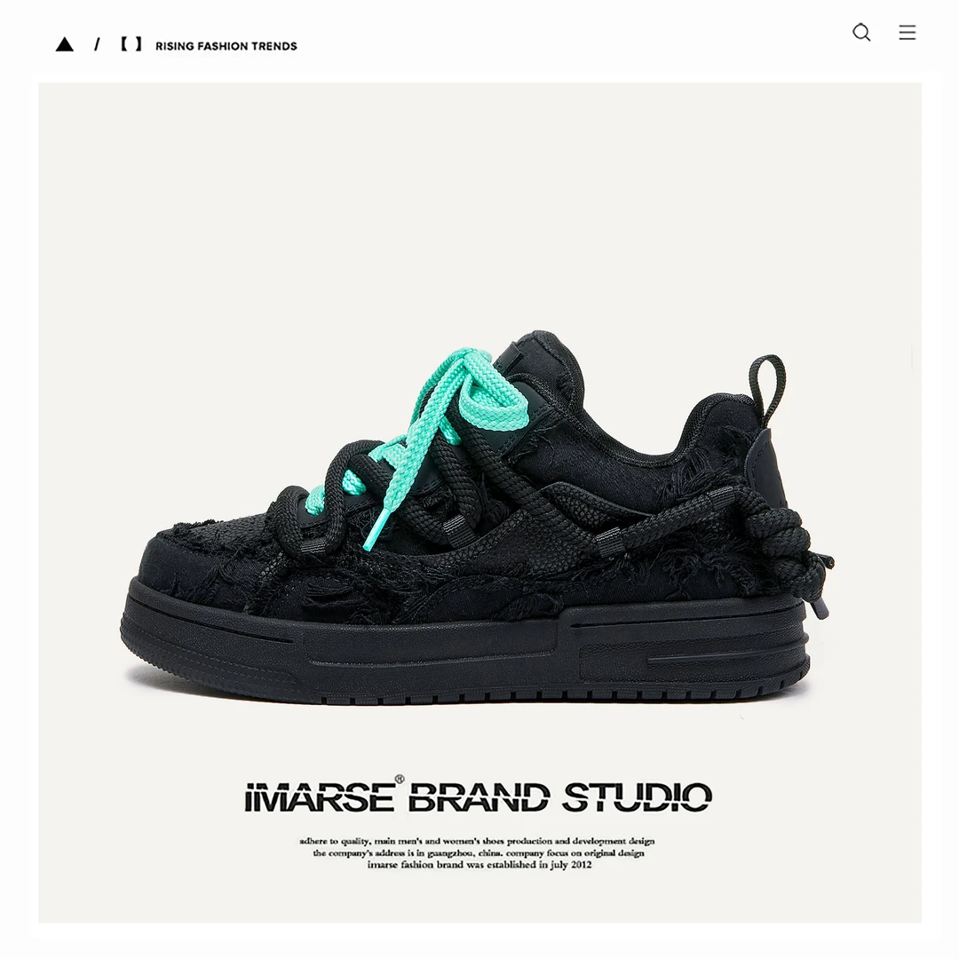 琢家 破坏美学系列黑武士青春潮流增高潮鞋板鞋男女款情侣男鞋子