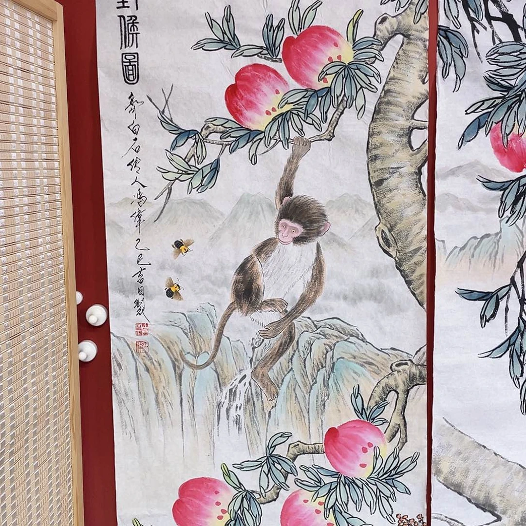 国画冯伟老师手绘国画作品音浩