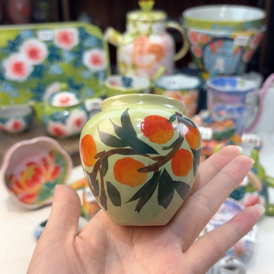 景德镇手绘高温釉下彩陶瓷茶具
