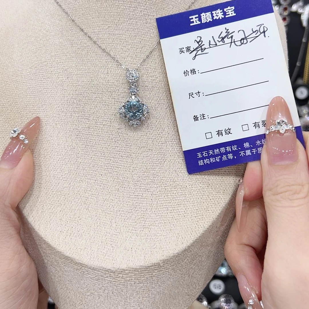 吊坠(赠链)托帕石银S925镶嵌?****呀吊坠