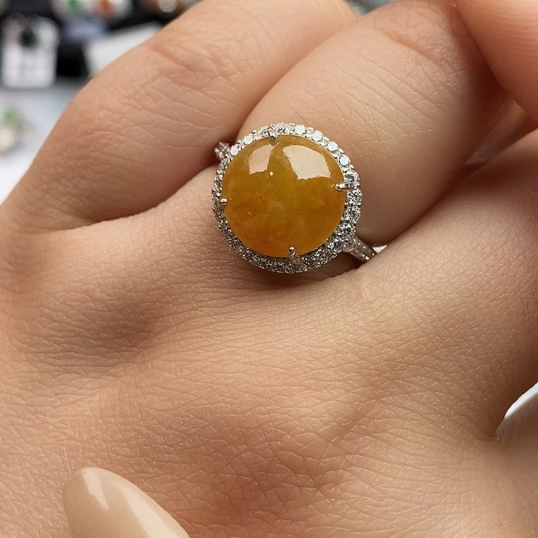 翡翠未镶嵌戒指翡翠