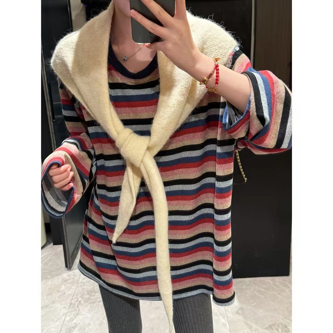 RUIRUI瑞25ss秋季羊毛混纺时尚单品百搭披肩PJ1217R