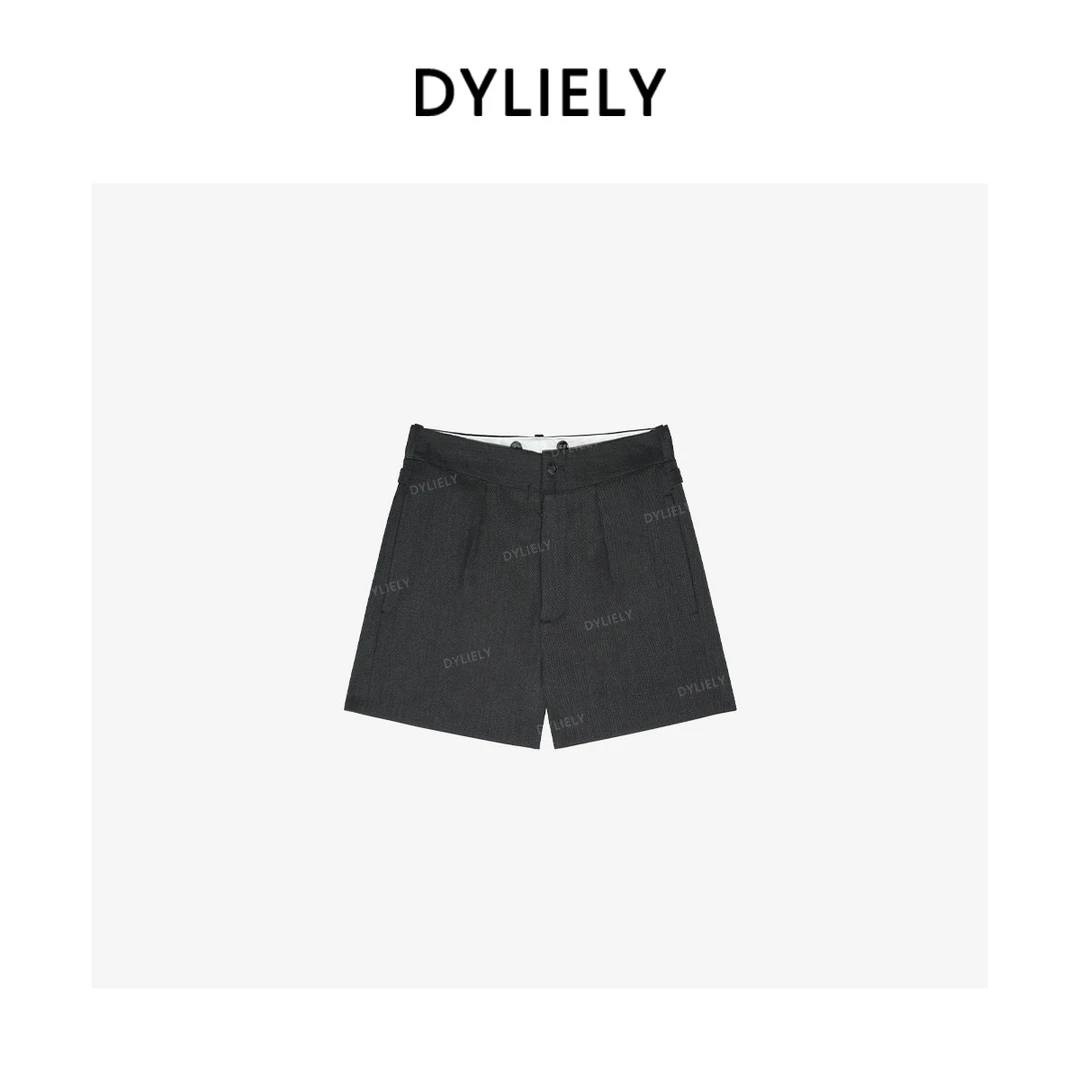 DYLIELY【雅痞腔调】时尚英伦老钱风西装短裤K25311