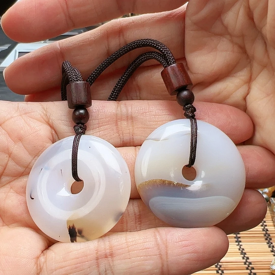 未镶嵌玛瑙/玉髓珠宝半成品随机2发一