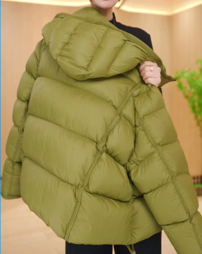 【进口品质】东方梦2025新款气质加厚保暖鹅绒羽绒服外套D586沐沐