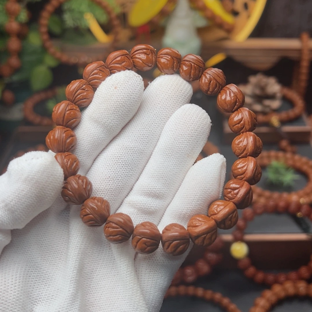 吊坠桃核1.2玉龙脊手串