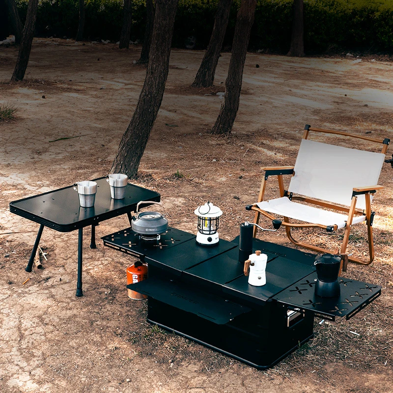 户外折叠战术桌轻便式小茶桌露营桌IGT露营箱桌
