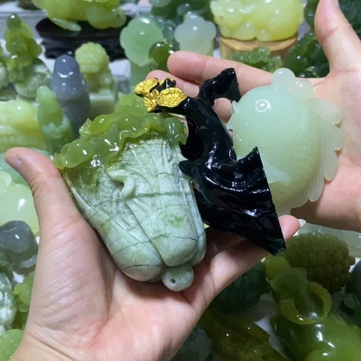 【闪购商品】未镶嵌蛇纹石玉把件用****0