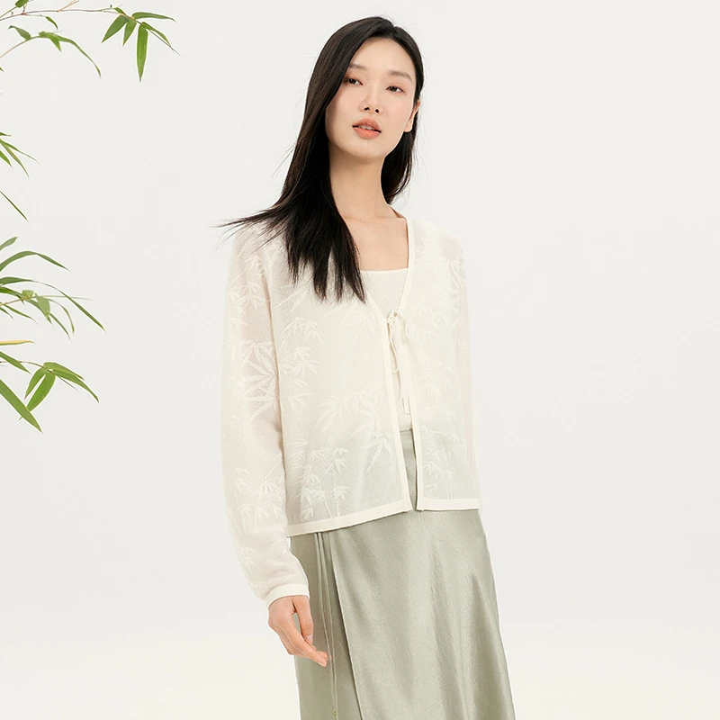 片断竹影系列莱赛尔罩衫P4B330008M05