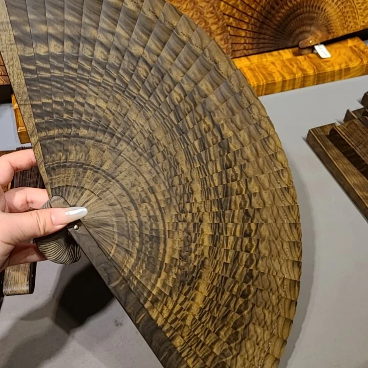 扇子26小叶桢楠金丝楠木苏扇阴沉