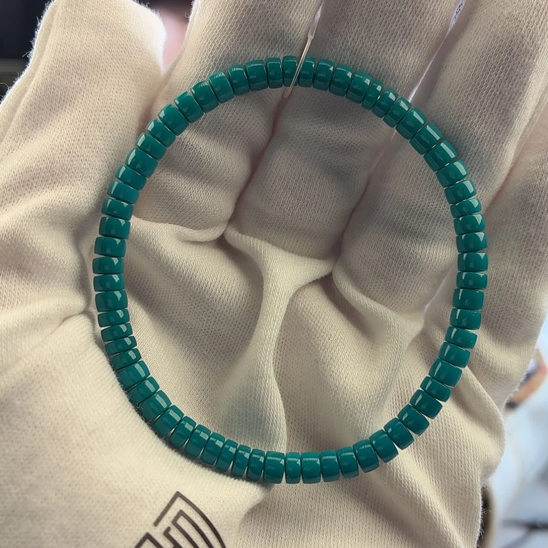 F***a绿松石未镶嵌挂件4.6mm