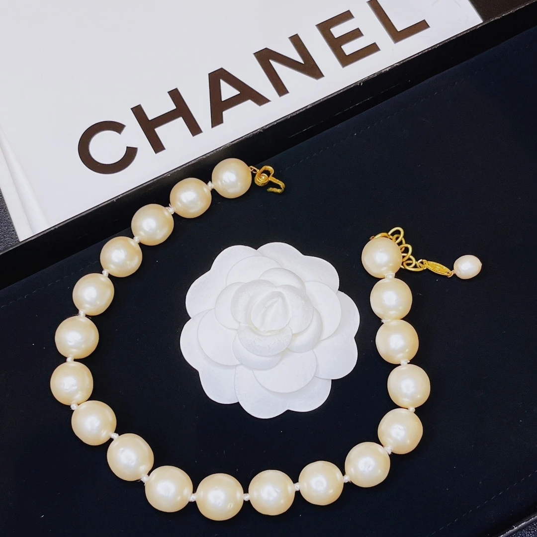 95新 Chanel/香奈儿 柚礼中古/香奈儿大珍珠项链LZ504311