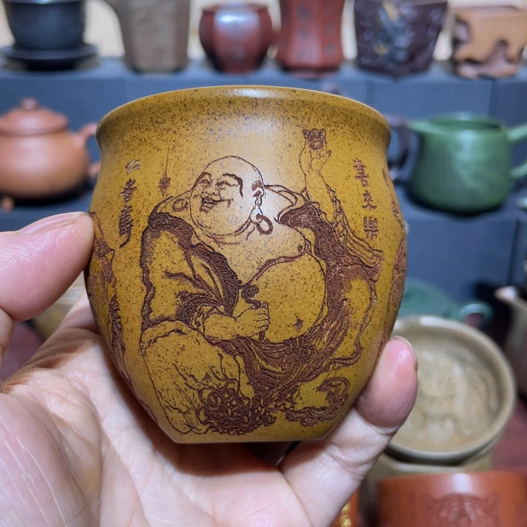 原矿紫砂手工主人杯