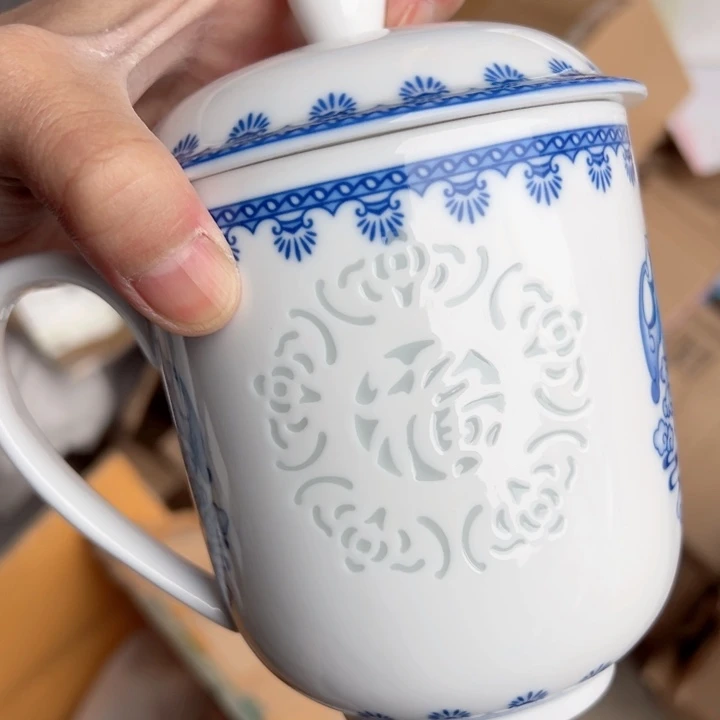 杯玲珑办公杯陶瓷一个