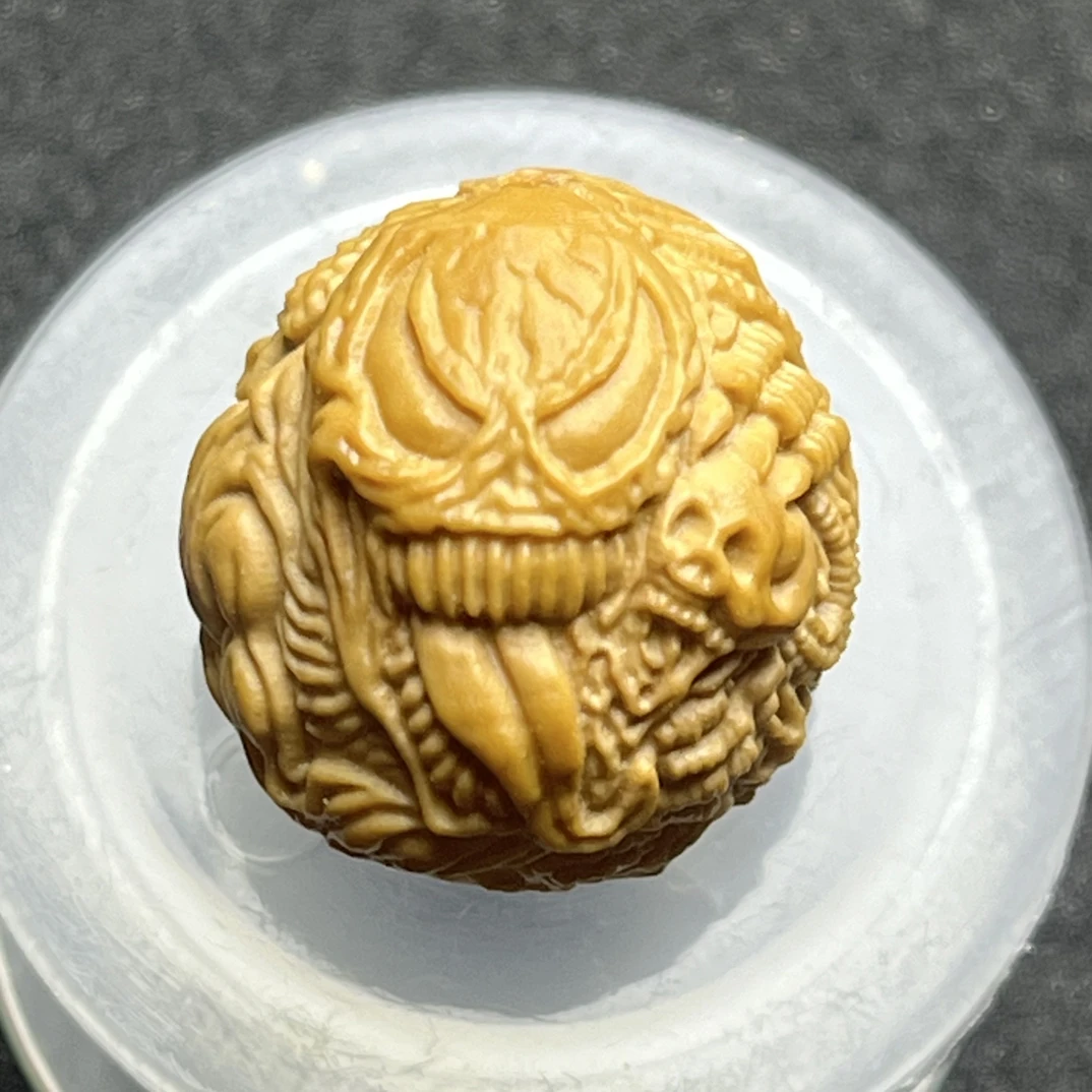 猴头雕刻单颗吞噬毒液，半身毒液光头强料走色快雕刻纹路立体