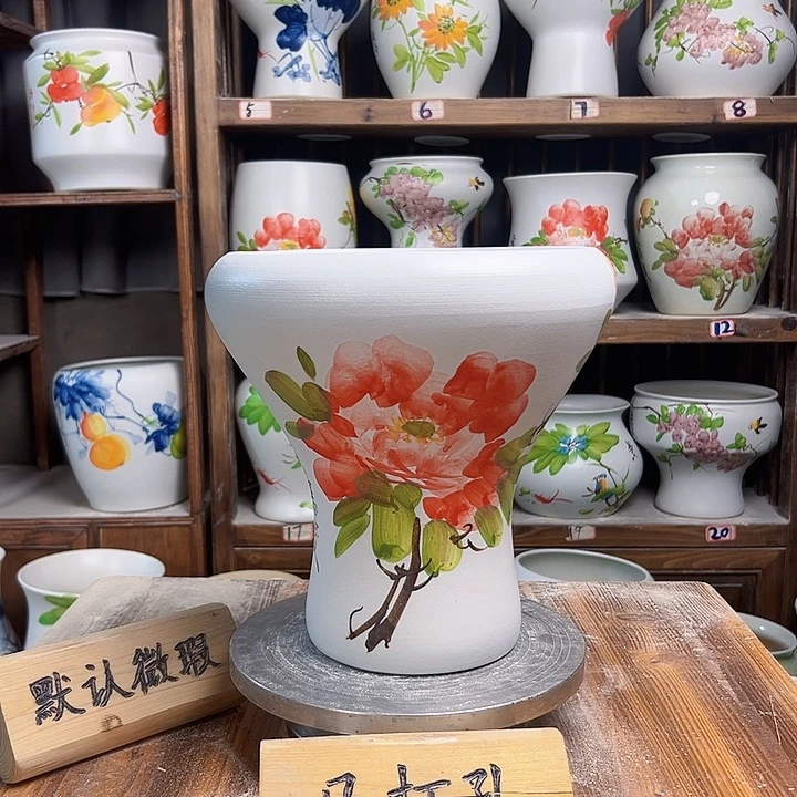 摆件火窝牡丹新款陶瓷陶瓷