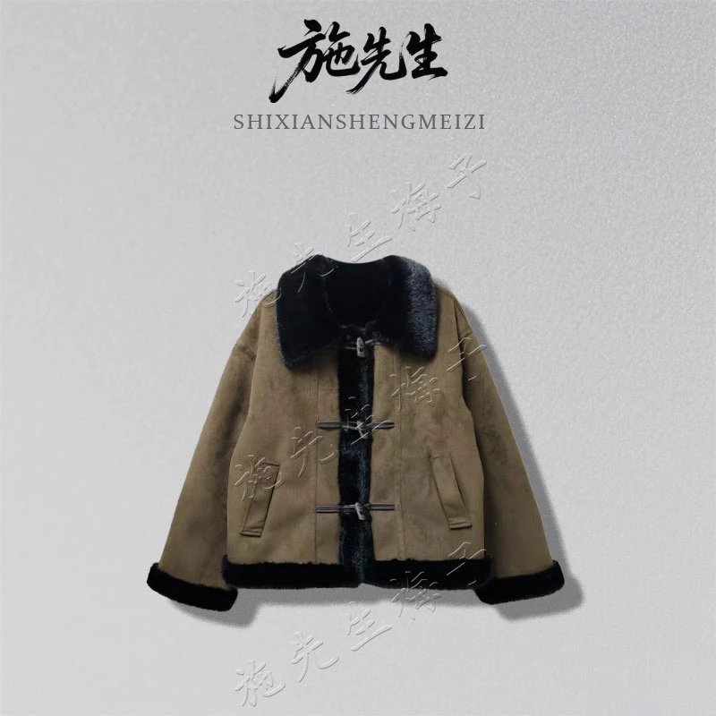 S冬季原创轻奢女装时尚百搭水貂毛配饰外套新款气质外套8210-2