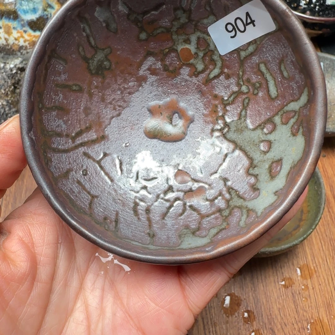 柴烧建盏茶盏茶杯904