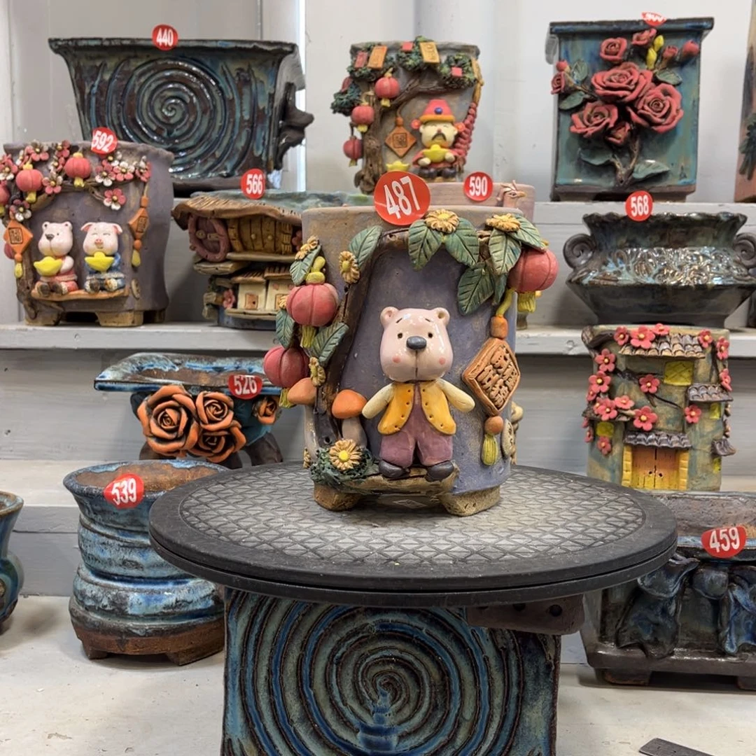 陶瓷福利487 号陶然花盆微瑕特价厂家直销