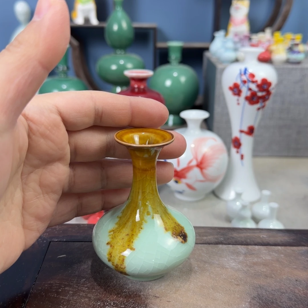 陶瓷手工小花器摆件