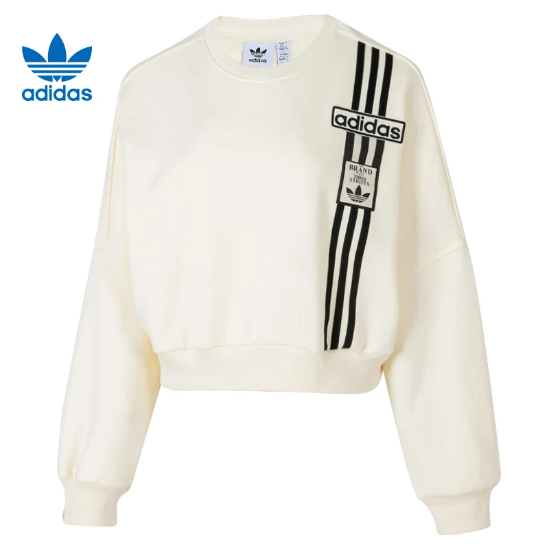 adidas阿迪达斯女子CROP SWEATSHIRT针织无帽卫衣JD0084