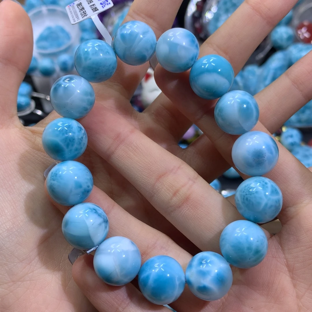 针钠钙石（海纹石）未镶嵌手链