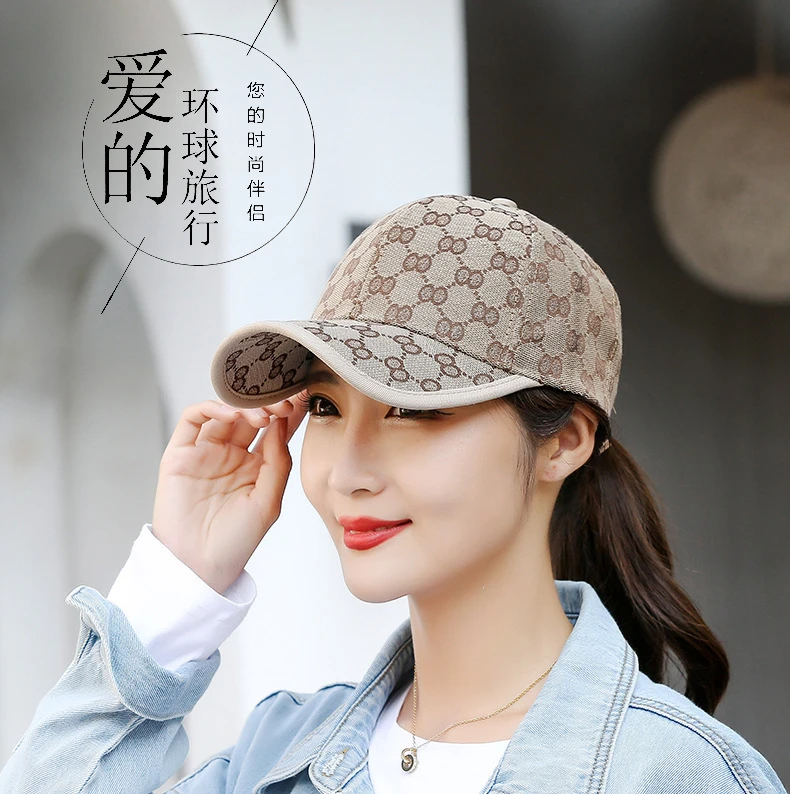 男女时尚轻奢户外遮阳防晒棒球帽百搭帽子欧美高级感鸭舌帽