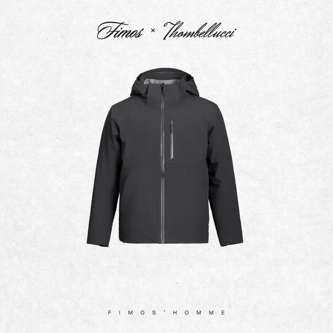 暖冬硬核 冬季男士可摘卸帽子无缝压胶外套休闲防风羽绒服 HW62