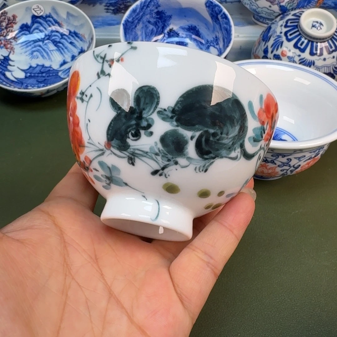 陶景德镇纯手绘茶具圆圆241