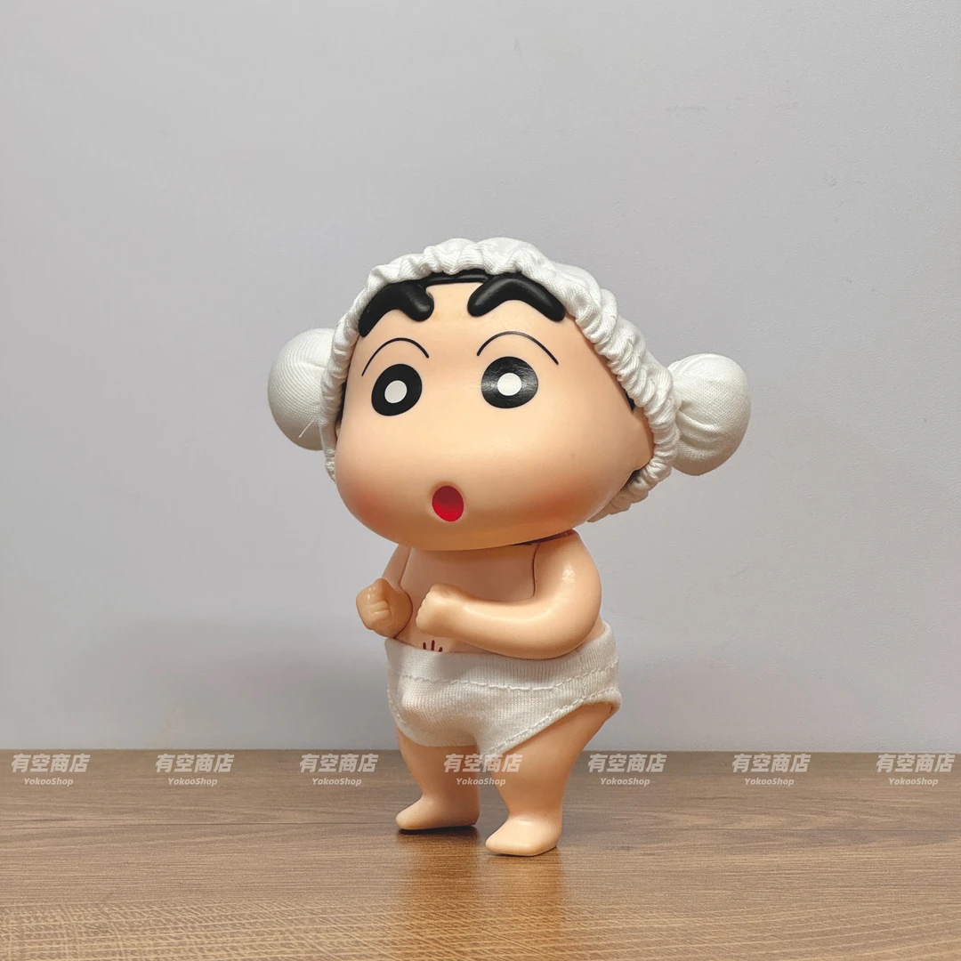 有空商店高品质蜡笔小新洗澡小新玩具带内裤配饰可爱摆件礼物