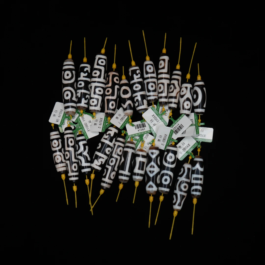 行运高油朱砂手工玛瑙天珠1225