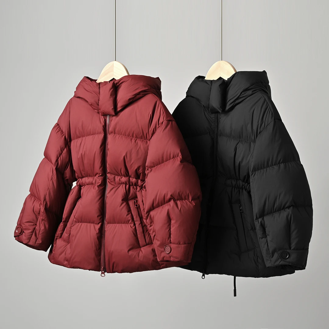 90白鸭绒 儿童连帽收腰羽绒服 男童女童保暖外套中大童冬款 89952