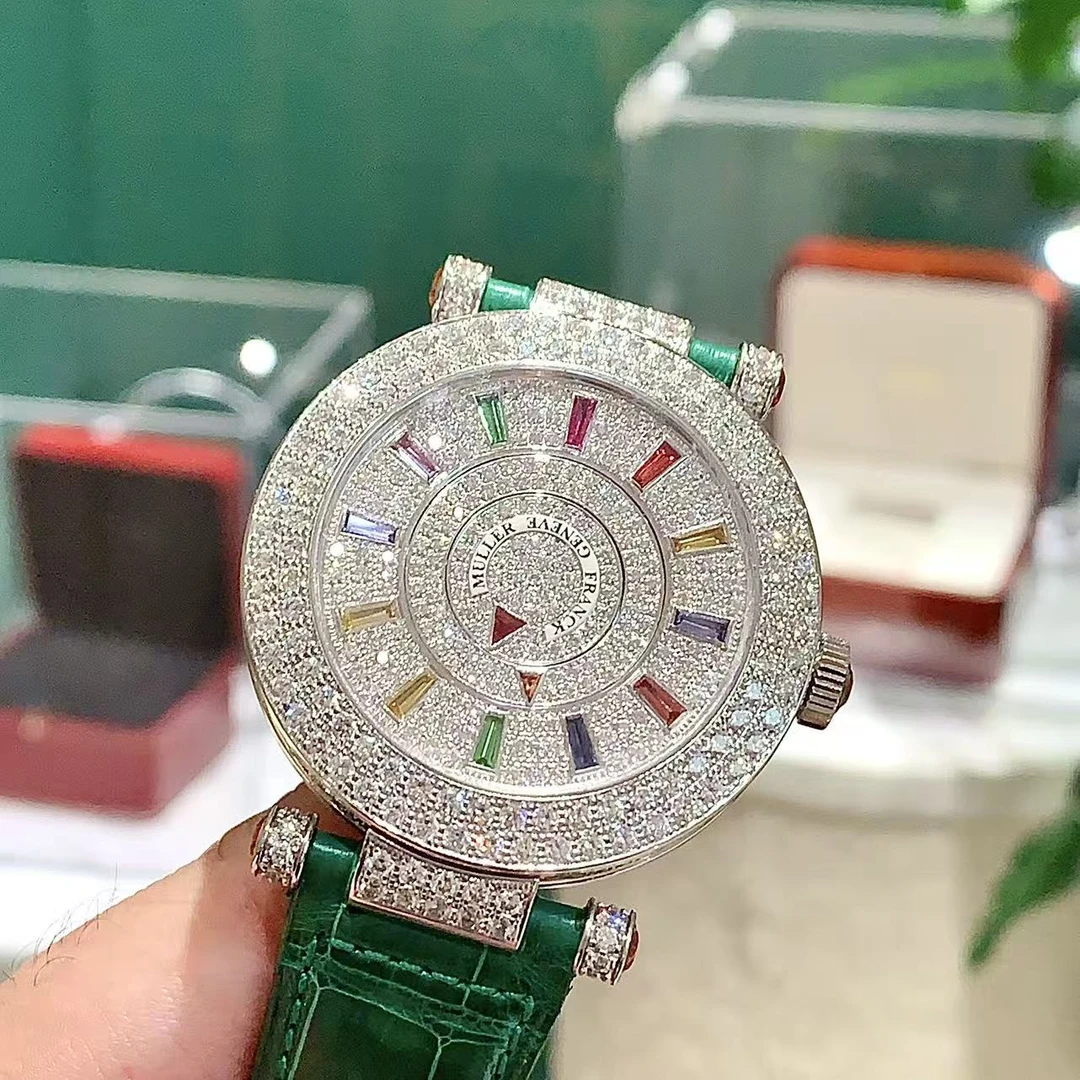 99新 Franck Muller/法兰克穆勒 神秘时间满钻自动白金42盘原钻