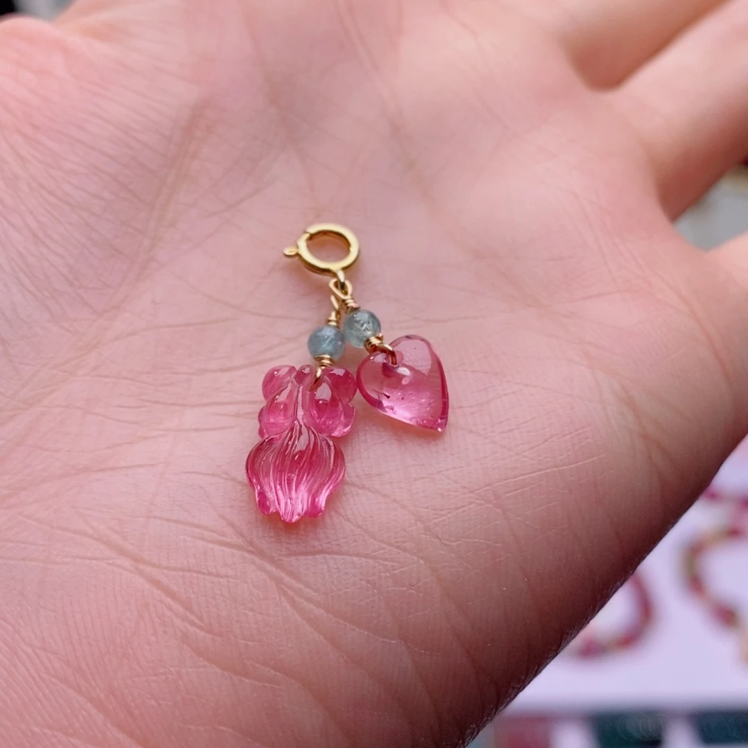 颈饰未镶嵌碧玺小滴溜yy