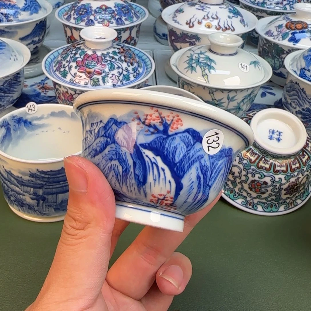 彦祖纯手工手绘茶具132