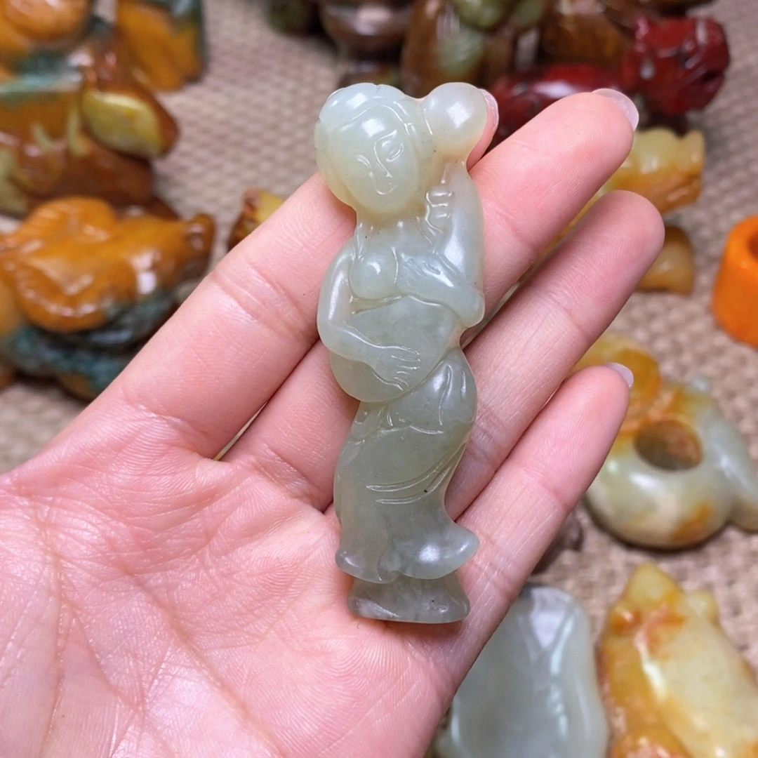 白玉菩提吊坠白玉菩提白玉菩提摆件