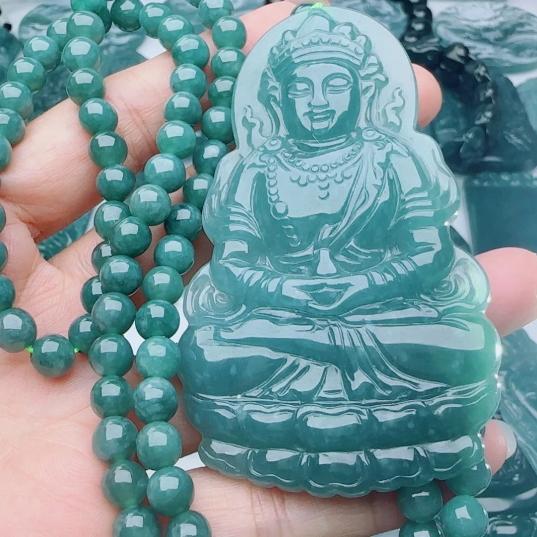 颈饰未镶嵌翡翠多样性发货天然的A货翡翠