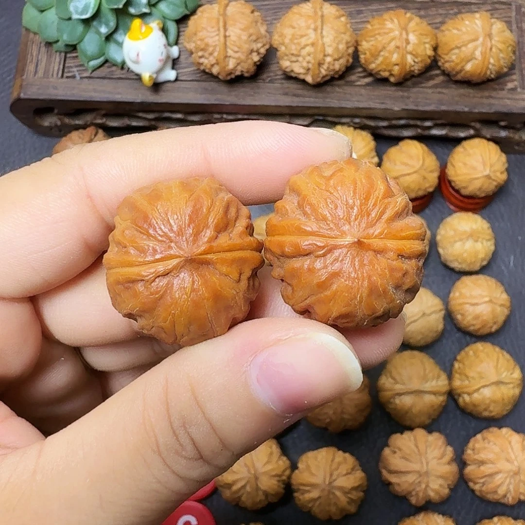 文玩核桃把件27尺全品矮桩焖尖磨盘福利007