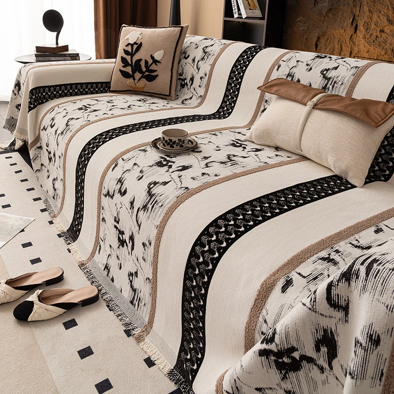 隐澜防滑沙发巾四季通用沙发套罩全包沙发盖布防猫爪沙发盖巾布