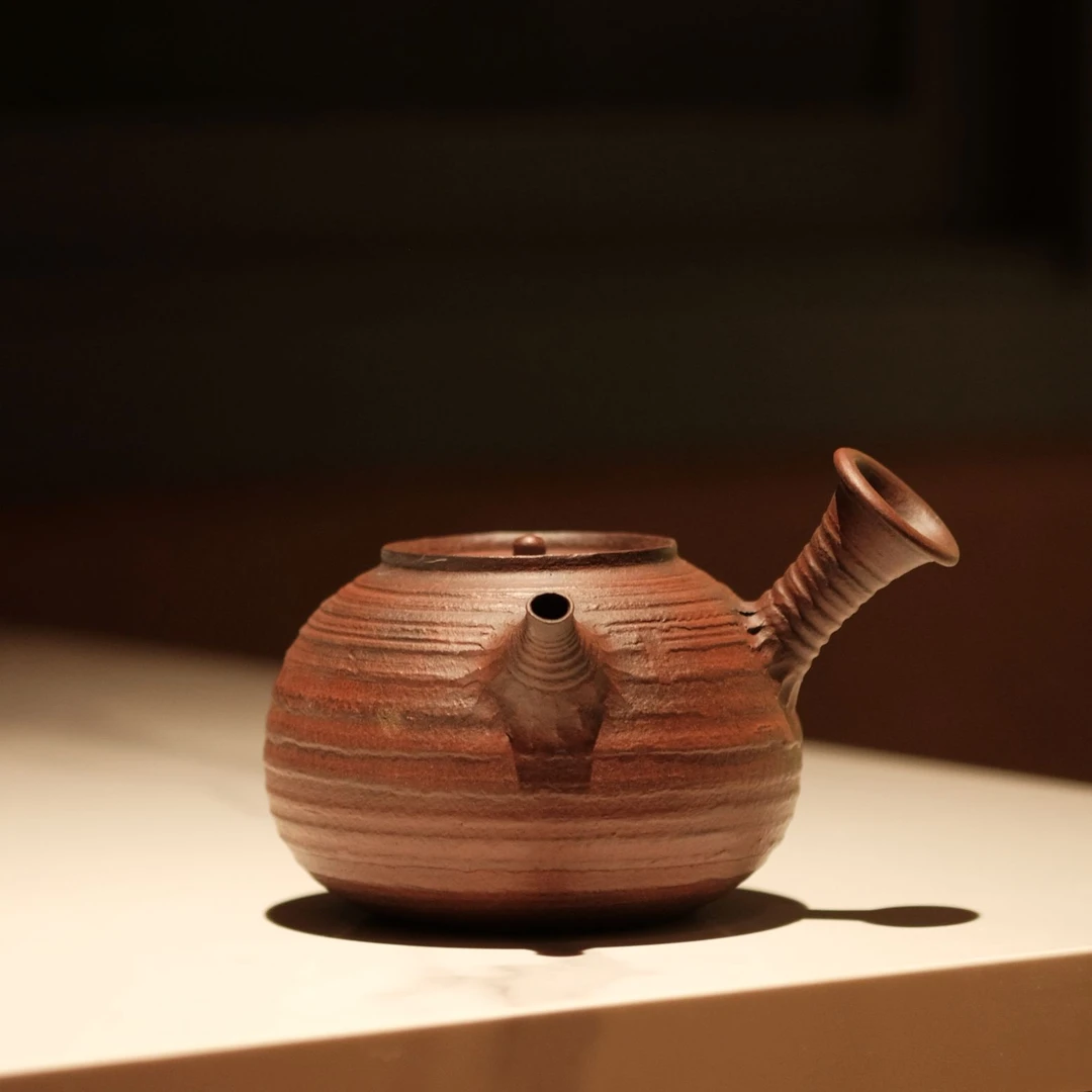 【慕白茶集】红粉引归拙侧把壶