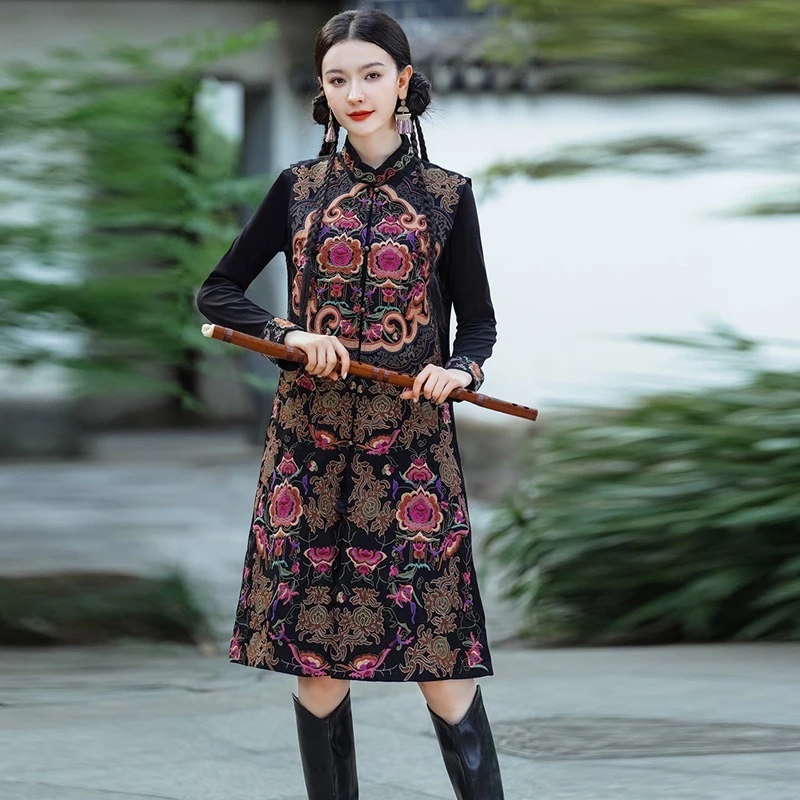 [WYZAKING]【云影剑心】新中式国风中长款马甲外搭坎肩马夹风衣